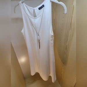 As U Wish Cream Chiffon Dress